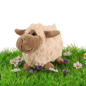 Pluche schaap korte pootjes, 18cm
